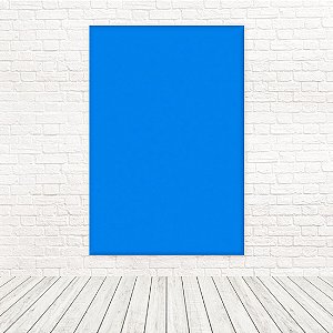 Painel Retangular Tecido Sublimado 3D Liso Azul Turquesa 1,50x2,20 WRT-5594