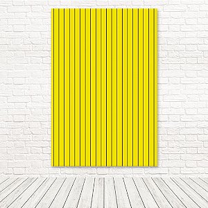 Painel Retangular Tecido Sublimado 3D Ripados Amarelo Neon 1,50x2,20 WRT-5610