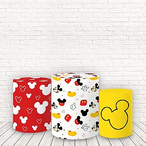 Trio de Capas Tecido Sublimado 3D Turma Mickey WCC-726