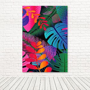 Painel Retangular Tecido Sublimado 3D Tropical 1,50x2,20 WRT-5642