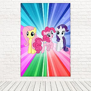 Painel Retangular Tecido Sublimado 3D My Little Pony 1,50x2,20 WRT-5650