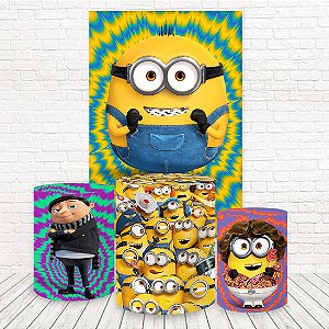 Painel Retangular e Capas Tecido Minions WKPC-1790