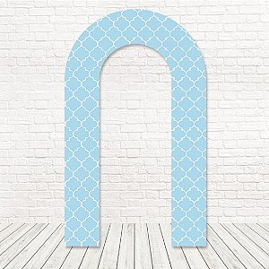 Painel Portal Tecido Sublimado Chevron 1,20x2,10 Azul WPO-014