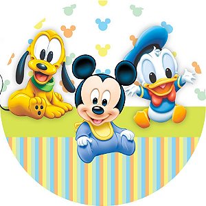 Painel Redondo Tecido Sublimado 3D Baby Disney WRD-5321