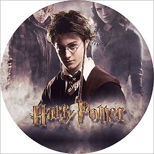 Painel Redondo Tecido Sublimado 3D Harry Potter WRD-3553