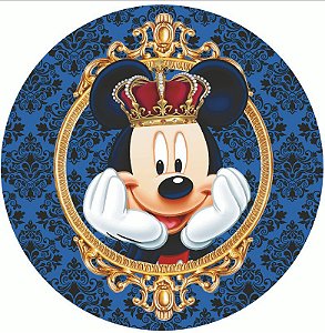 Painel Redondo Tecido Sublimado 3D Mickey WRD-2131