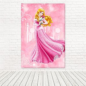 Painel Retangular Tecido Sublimado 3D Princesas WRT-5554