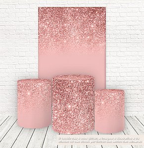 Painel Retangular e Capas Tecido Glitter WKPC-977