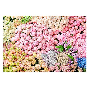 Fundo Fotográfico Newborn Pequeno 3D Floral 1,50 x 1,20 WFP-746