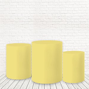 Trio de Capas Tecido Amarelo Bebê WCC-10007