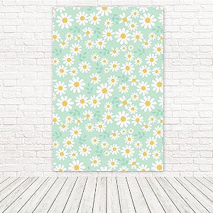 Painel Retangular Tecido Sublimado 3D Floral 1,50x2,20 WRT-5715