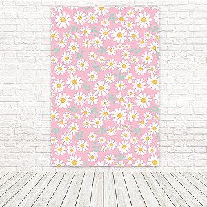 Painel Retangular Tecido Sublimado 3D Floral 1,50x2,20 WRT-5714