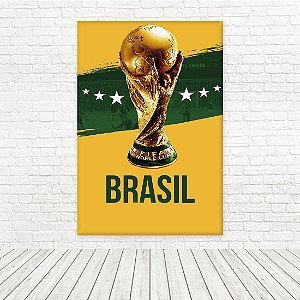 Painel Retangular Tecido Sublimado 3D Copa do Mundo 1,50x2,20 WRT-5811