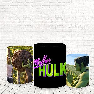 Trio de Capas Tecido Sublimado 3D Mukher Hulk WCC-820