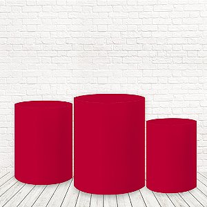 Trio de Capas Tecido Vermelho WCC-10009