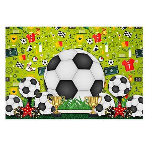 Fundo Fotográfico Tecido Sublimado Newborn 3D Futebol 2,20x1,50 WFF-1845