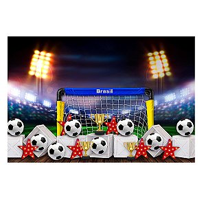 Fundo Fotográfico Tecido Sublimado Newborn 3D Futebol 2,20x1,50 WFF-1841