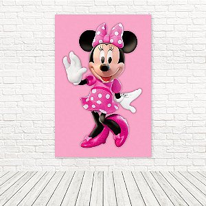 Painel Retangular Tecido Sublimado 3D Minnie 1,50x2,20 WRT-5860