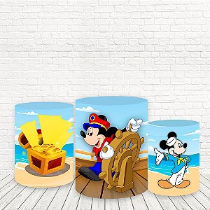 Trio de Capas Tecido Sublimado 3D Mickey Marinheiro WCC-854