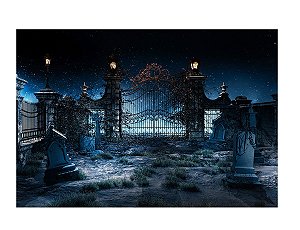 Fundo Fotográfico Tecido Sublimado Newborn 3D Halloween 3,00x2,50 WFG-571