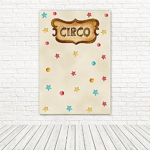 Painel Retangular Tecido Sublimado 3D Circo 1,50x2,20 WRT-5936