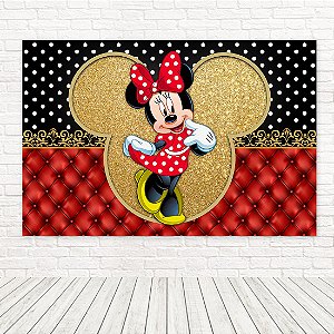 Painel Retangular Tecido Sublimado 3D Minnie WRT-5841