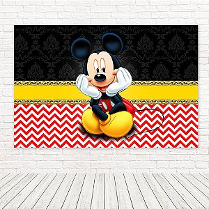 Painel Retangular Tecido Sublimado 3D Mickey WRT-5840