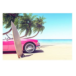 Fundo Fotográfico Pequeno 3D Praia Verão 1,50x1,20 WFP-1138