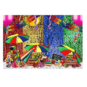 Fundo Fotográfico Pequeno 3D Carnaval 1,50x1,20 WFP-1127