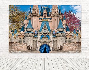 Painel Retangular Tecido Sublimado 3D Castelo WRT-6053