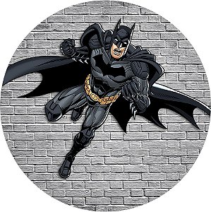 Painel Redondo Tecido Sublimado 3D Batman WRD-6399