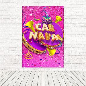 Painel Retangular Tecido Sublimado 3D Carnaval 1,50x2,20 WRT-6069