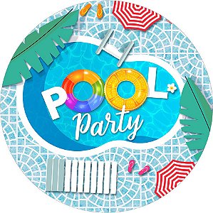 Painel Redondo - Pool Party - Sublimado 3D - Sublitex, painéis sublimados