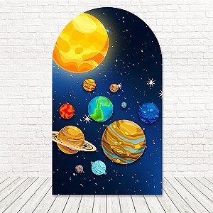 Painel Romano Tecido Sublimado 3D Astronauta 1,20x2,10 WRGG-198