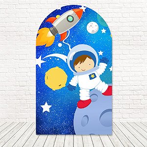 Painel Romano Tecido Sublimado 3D Astronauta 1,20x2,10 WRGG-127