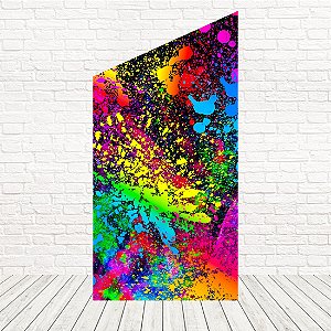 Painel Romano Diagonal Tecido Sublimado 3D Neon 1,00 x 2,00 WPRD-046