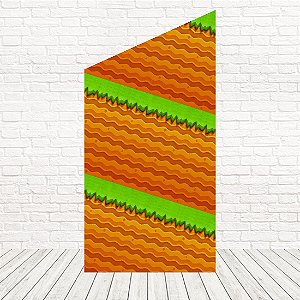 Painel Romano Diagonal Tecido Sublimado 3D Mario Bros 1,00 x 2,00 WPRD-041