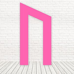 Painel Portal Diagonal Tecido Sublimado 3D Pink 1,00 x 2,00 WPD-064