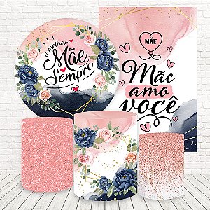 Kit 2 Painéis e Capas Tecido Sublimado 3D Dia das Mães WKPC-2069