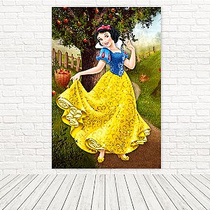 Painel Retangular Tecido Sublimado 3D Branca de Neve 1,50x2,20 WRT-6296