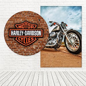 Kit Painéis Casadinho Tecido Sublimado 3D Harley Davidson WPC-811