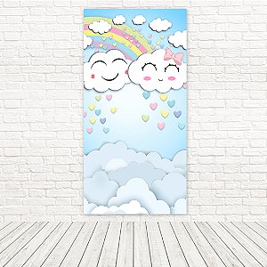 Painel Retangular Veste Fácil Tecido Sublimado 3D Chuva de Amor 1,00 x 2,00 WRTV-023