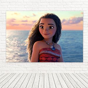 Painel Retangular Tecido Sublimado 3D Moana WRT-6401