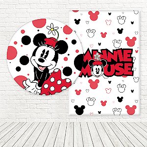 Kit Painéis Casadinho Tecido Sublimado 3D Minnie WPC-890