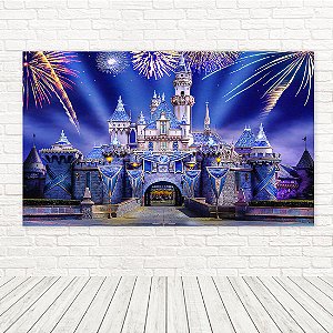 Painel Retangular Tecido Sublimado 3D Castelo 1,50x2,20 WRT-6465