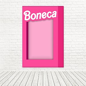 Painel Retangular Tecido Sublimado 3D Boneca Rosa Barbiecore WRT-6596