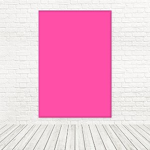 Painel Retangular Tecido Sublimado 3D Liso Pink Barbiecore WRT-6597