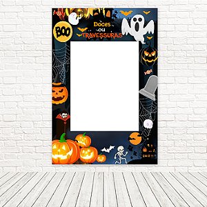 Painel Retangular Tecido Sublimado 3D Halloween Interativo 1,50x2,20 WRTI-6649