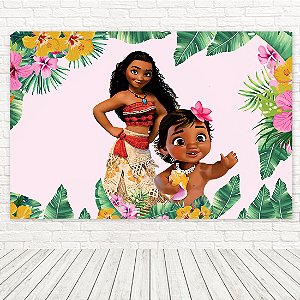 Painel Retangular Tecido Sublimado 3D Moana WRT-6684