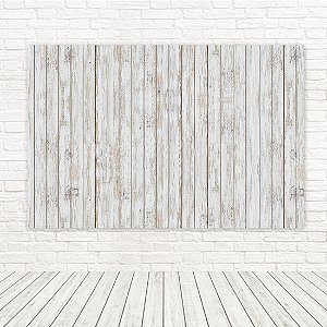 Painel Retangular Tecido Sublimado 3D Madeira WRT-6629